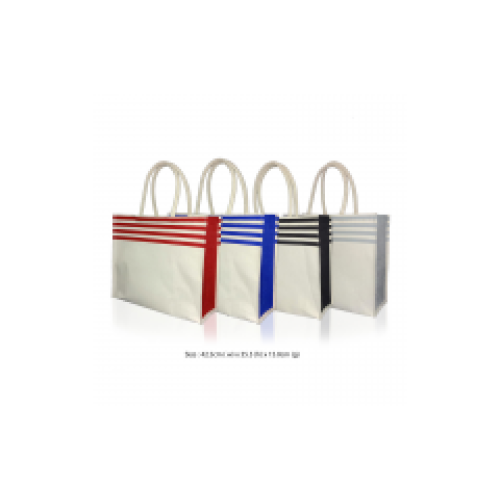 STRIPE JUTE COTTON BIG BAG 213