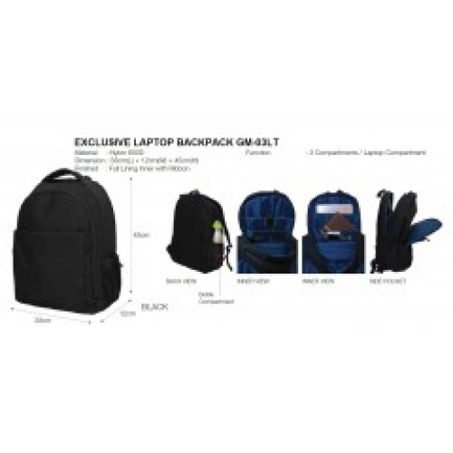EXCLUSIVE LAPTOP BACKPACK GM-03LT