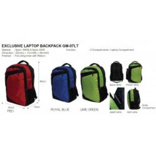 EXCLUSIVE LAPTOP BACKPACK GM-07LT