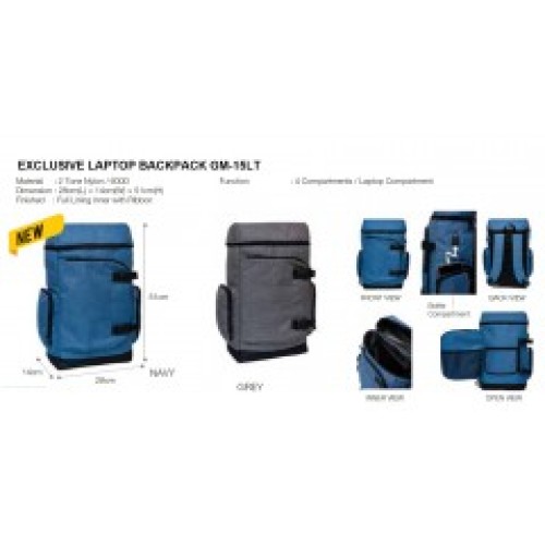 EXCLUSIVE LAPTOP BACKPACK GM-15LT