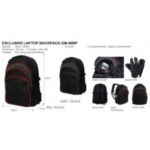 EXCLUSIVE LAPTOP BACKPACK GM-46BP