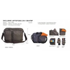 2 IN 1 EXCLUSIVE LAPTOP BACKPACK GM-47BP