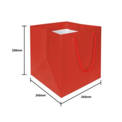 RED CAKE PAPER BAG SQ05