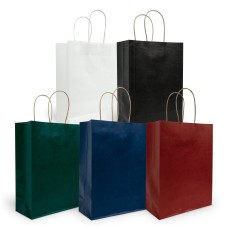 COLOUR KRAFT PAPER BAG M (TWISTED HANDLE) 