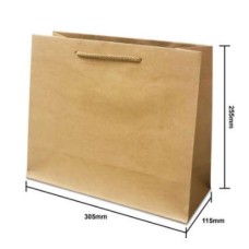 KRAFT PAPER BAG M (ROPE HANDLE) 