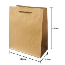 KRAFT PAPER BAG S (ROPE HANDLE) 