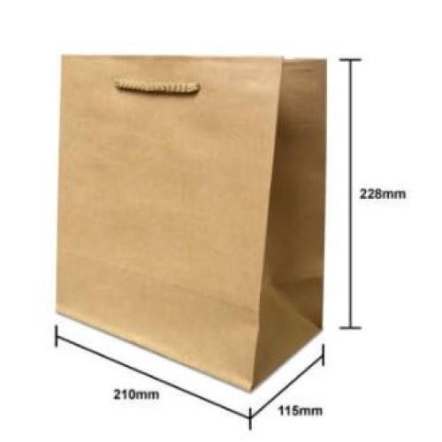 KRAFT PAPER BAG XS (ROPE HANDLE) 