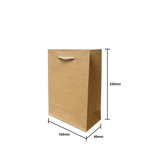 KRAFT PAPER BAG XXS (ROPE HANDLE) 